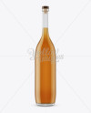 Glass Bottle W/ Whiskey Mockup