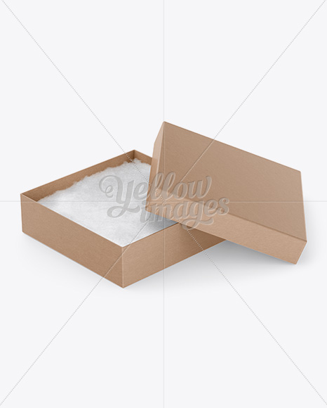 Download Paper Jewelry Box Mockup Halfside View High Angle Shot In Box Mockups On Yellow Images Object Mockups PSD Mockup Templates