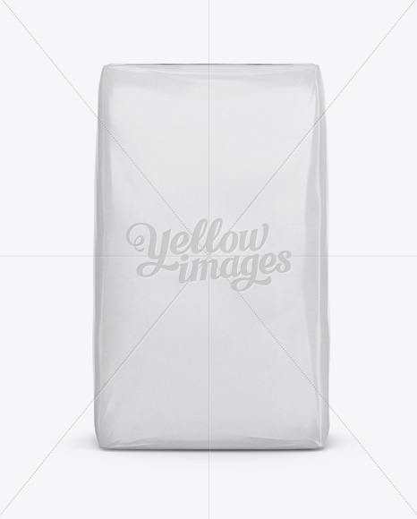 Cement Paper Bag Mockup Front View In Bag Sack Mockups On Yellow Images Object Mockups