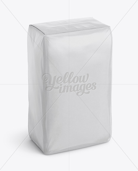 Download Glossy Paper Bag Mockup Front View High Angle Shot In Bag Sack Mockups On Yellow Images Object Mockups