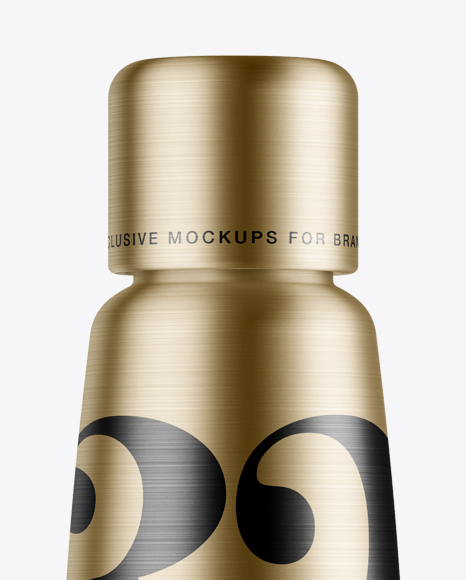 Metallic Cosmetic Bottle Mockup PSD #2