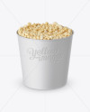 Large Matt Popcorn Bucket Mockup (High-Angle Shot) - Free Download