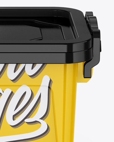 Glossy Container Mockup PSD #2