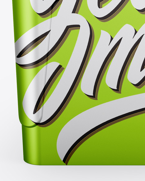 Metallic Container Mockup PSD #1