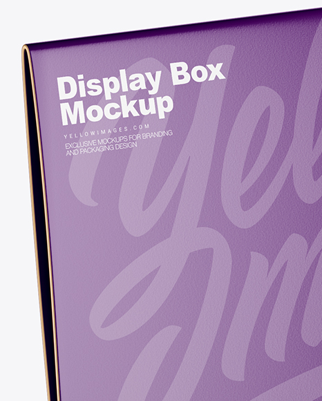 Download Display Box W Sachets Mockup In Box Mockups On Yellow Images Object Mockups