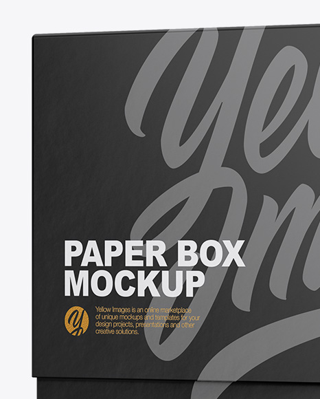 Download Square Textured Box Mockup Half Side View In Box Mockups On Yellow Images Object Mockups Yellowimages Mockups