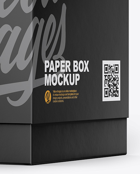 Square Textured Box Mockup Half Side View In Box Mockups On Yellow Images Object Mockups