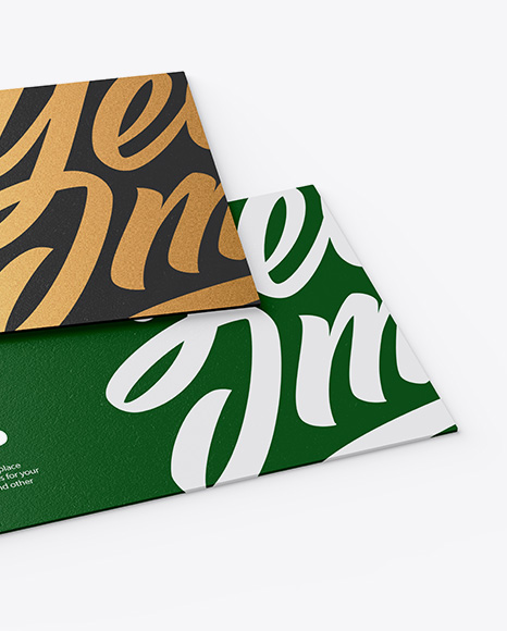 Textured Business Cards Mockup PSD #1