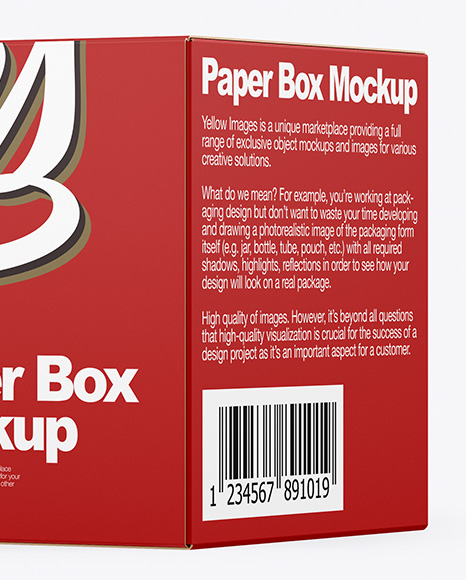 Paper Box Mockup PSD #1