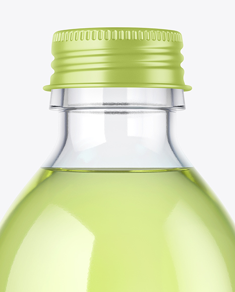 Clear Glass Bottle Mockup PSD #3