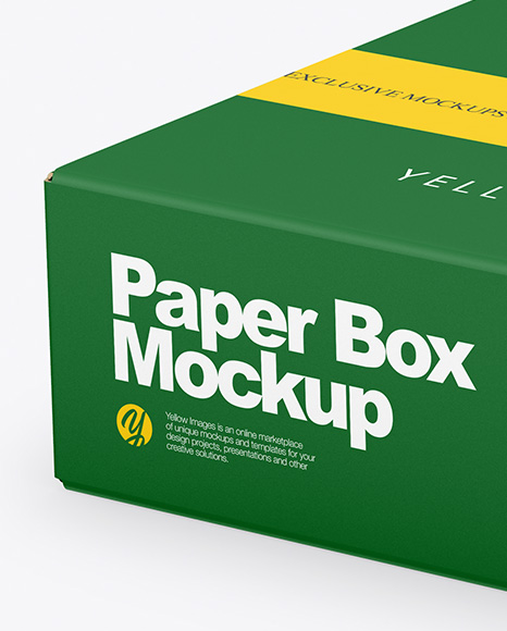 Paper Box Mockup PSD #4