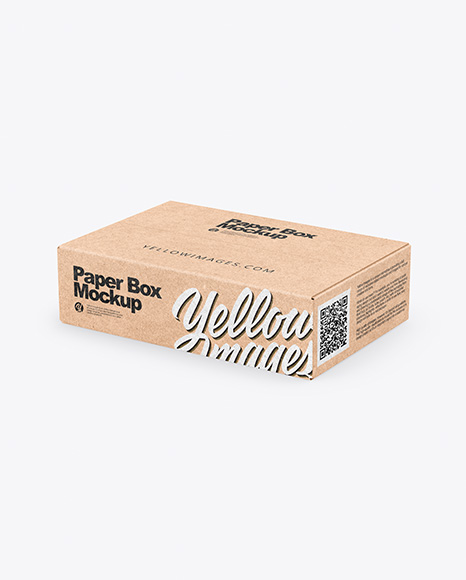 Kraft Box Mockup PSD #2
