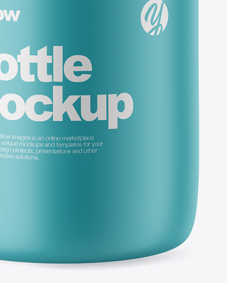 Matte Bottle Mockup PSD #1