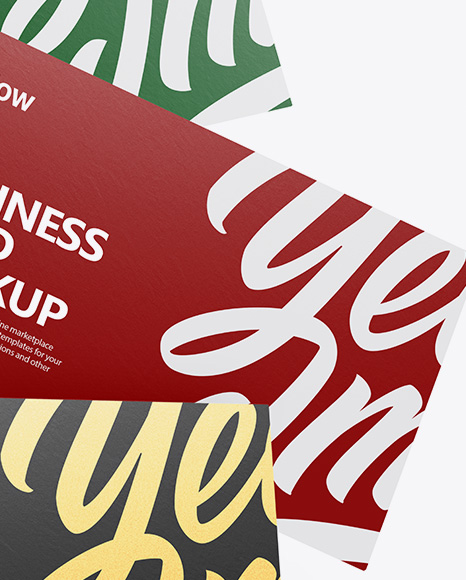 Paper Business Cards Mockup PSD #1