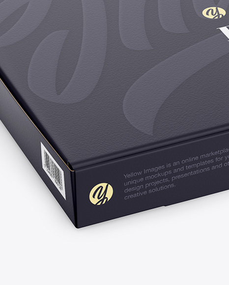 Download Textured Pizza Box Mockup Halfside View High Angle Shot In Box Mockups On Yellow Images Object Mockups