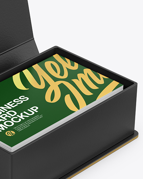 Paper Box w  	Business Cards Mockup PSD #1