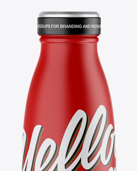 Matte Bottle Mockup PSD #2
