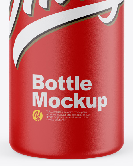 Matte Bottle Mockup PSD #1