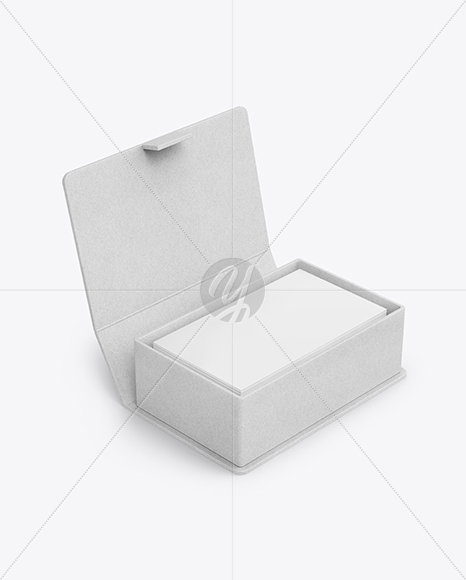 Download Kraft Paper Box w/ Business Cards Mockup in Box Mockups on ...