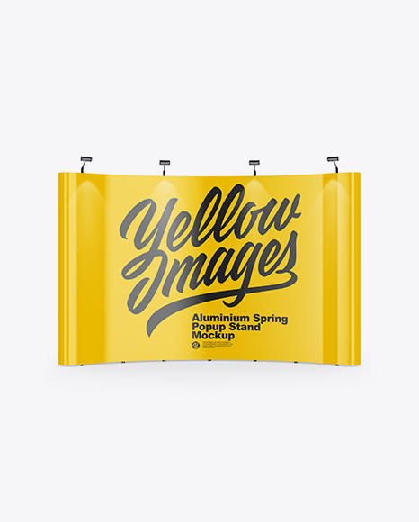 Glossy Spring Pop Up Stand Mockup PSD #2