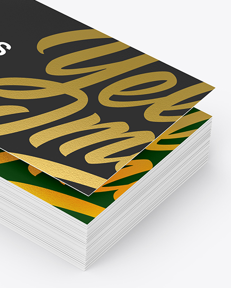 Stack of Business Cards Mockup PSD #1