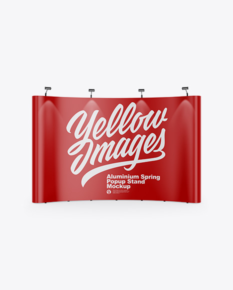 Matte Spring Pop Up Stand Mockup PSD #2