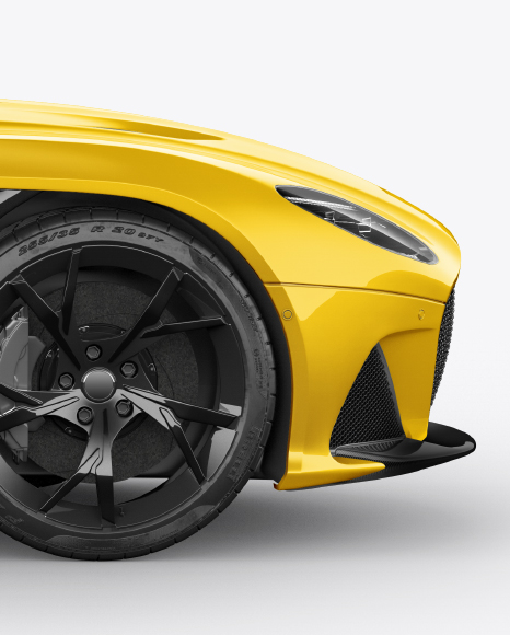 Download Sport Car Mockup - Side View in Vehicle Mockups on Yellow ...