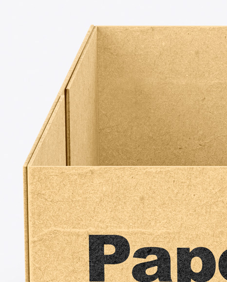 Download Kraft Box Mockup in Box Mockups on Yellow Images Object Mockups