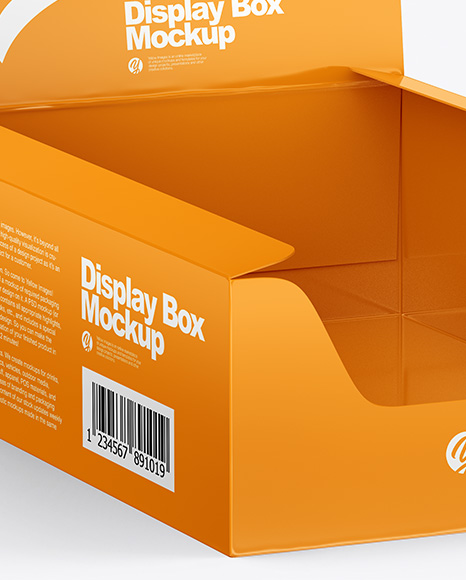 Download Glossy Display Box Mockup In Box Mockups On Yellow Images Object Mockups