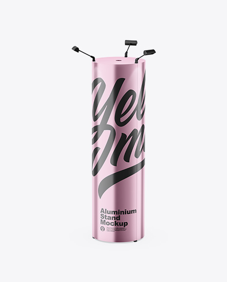 Metallic Stand Mockup aluminium 18174