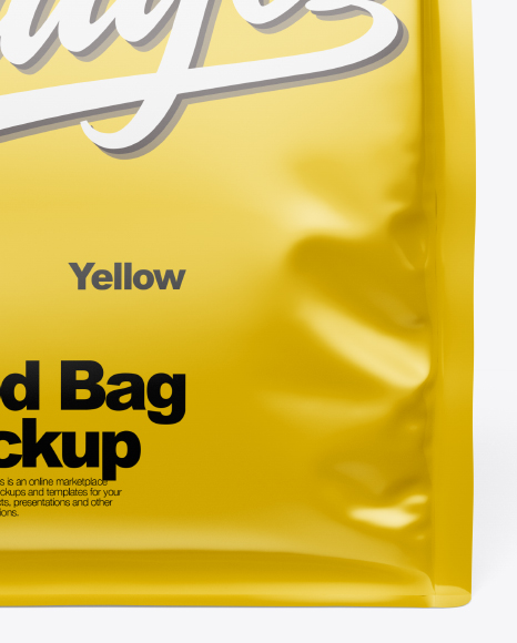 Glossy Food Bag Mockup PSD #2