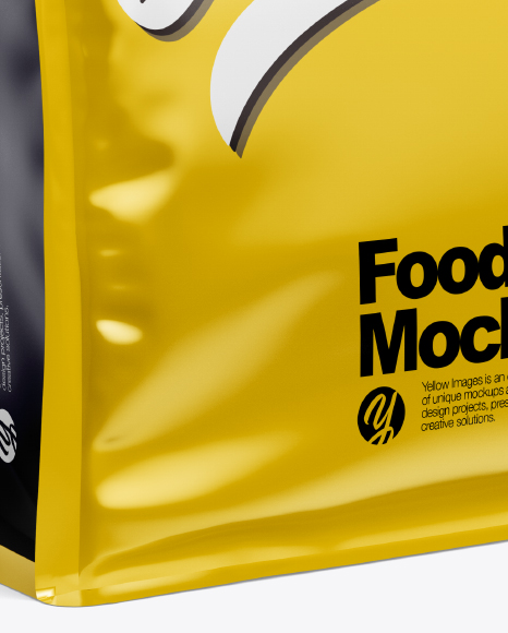 Glossy Food Bag Mockup PSD #2