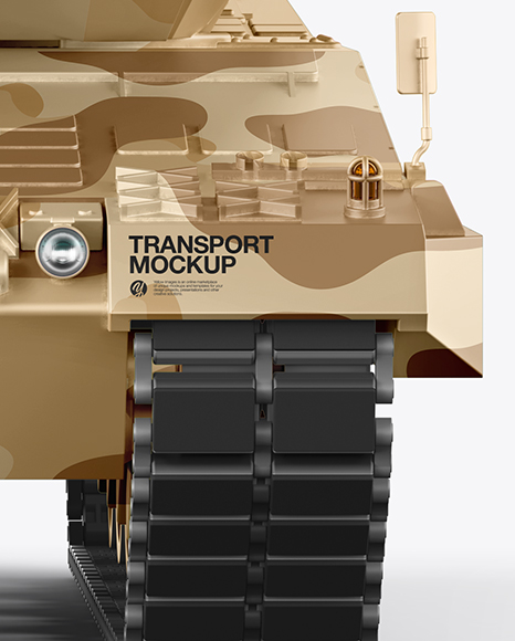 Download Tank Mockup - Front View in Vehicle Mockups on Yellow ...