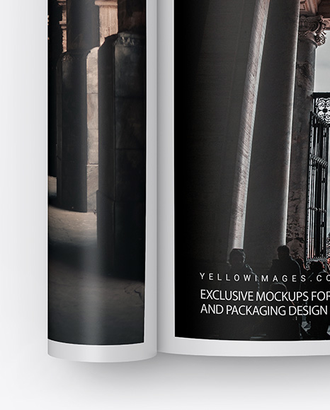 Matte A4 Magazine Mockup PSD #6