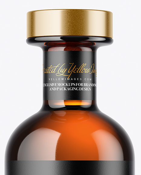 Amber Bottle Mockup