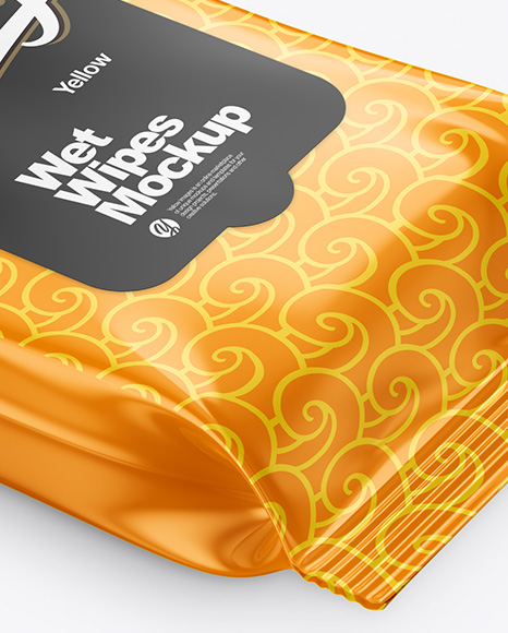 Wet Wipes Pack Mockup PSD #4