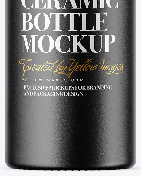 Ceramic Bottle Mockup PSD #6