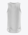 Men’s Running Singlet mockup (Back View)