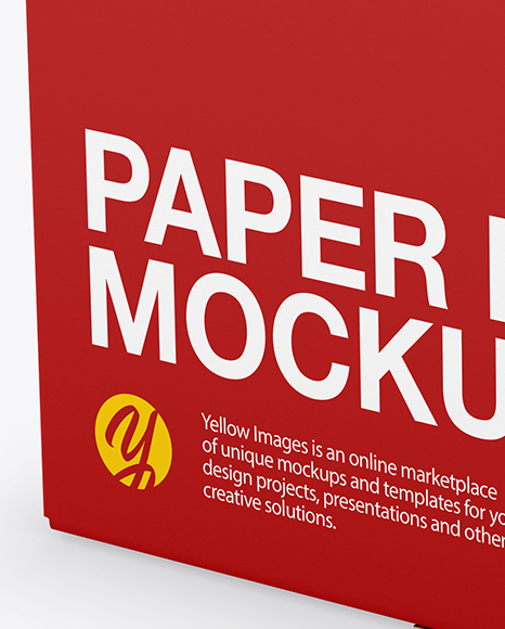 Paper Box Mockup PSD #1