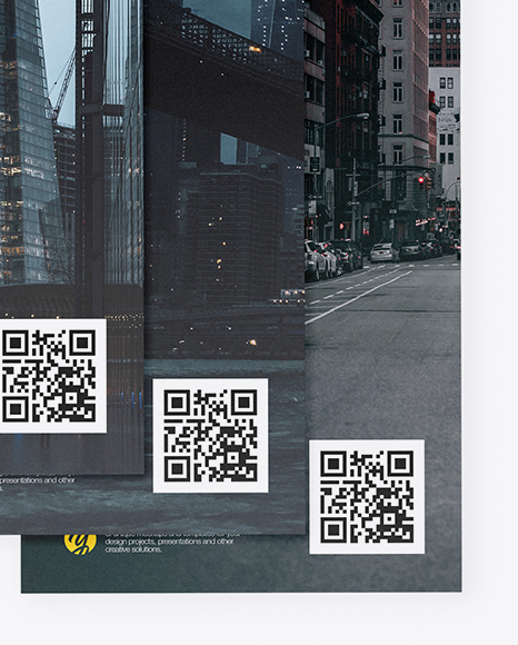 Four Brochures Mockup PSD #1