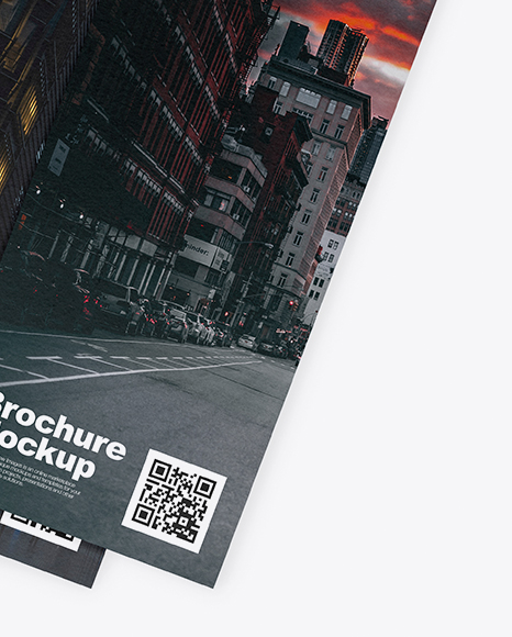 Three Textured Brochures Mockup PSD #1