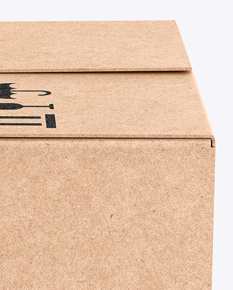 Kraft Box Mockup PSD #2