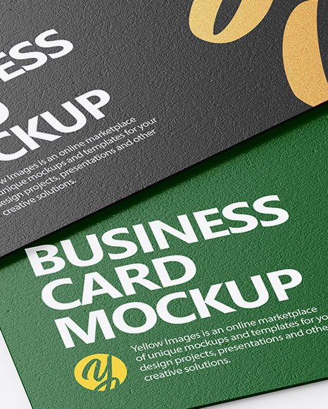 Download Textured Business Cards Mockup In Stationery Mockups On Yellow Images Object Mockups Yellowimages Mockups