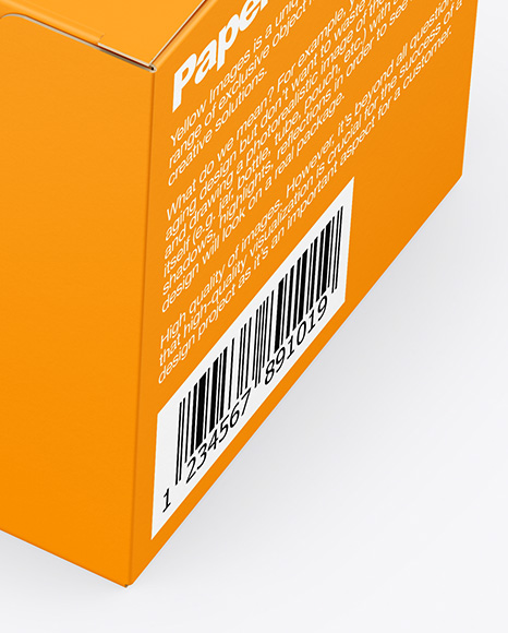 Paper Box Mockup PSD #1