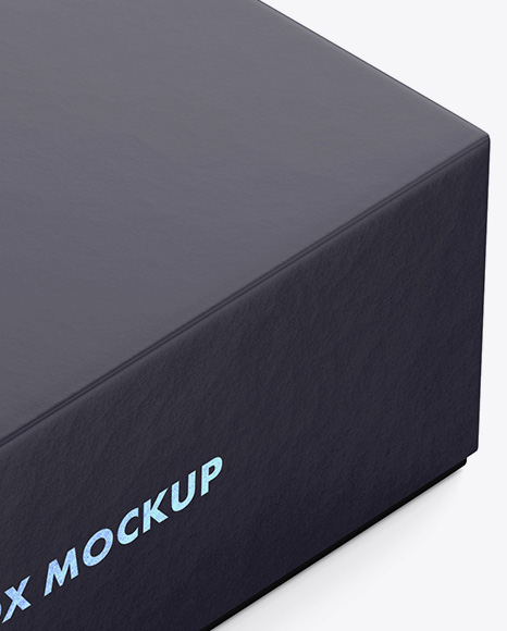 Paper Box Mockup   Half Side View (High Angle Shot) PSD #4