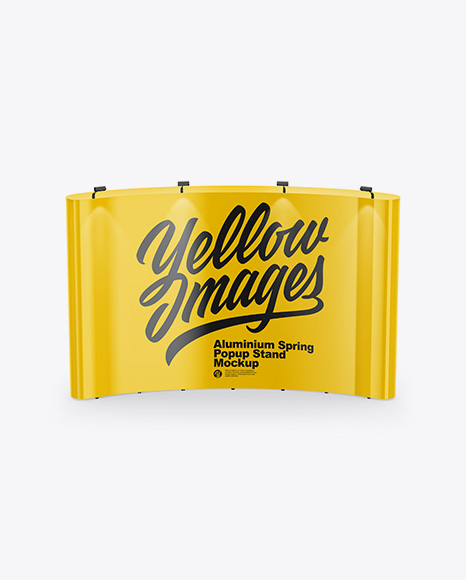 Glossy Spring Pop Up Stand Mockup PSD #2