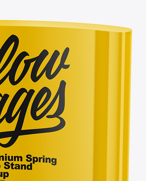 Glossy Spring Pop Up Stand Mockup PSD #7
