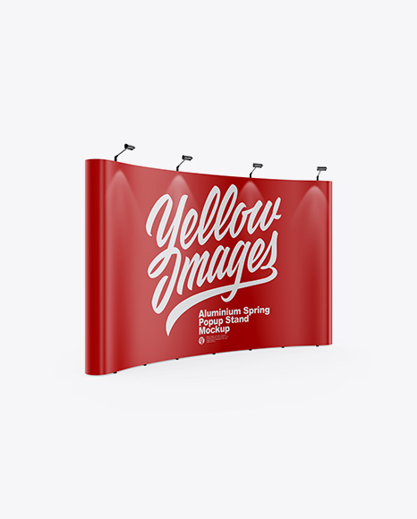 Matte Spring Pop Up Stand Mockup PSD #2