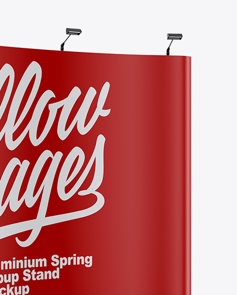 Matte Spring Pop Up Stand Mockup PSD #6