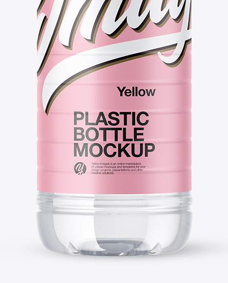Clear Plastic Water Bottle Mockup PSD #1